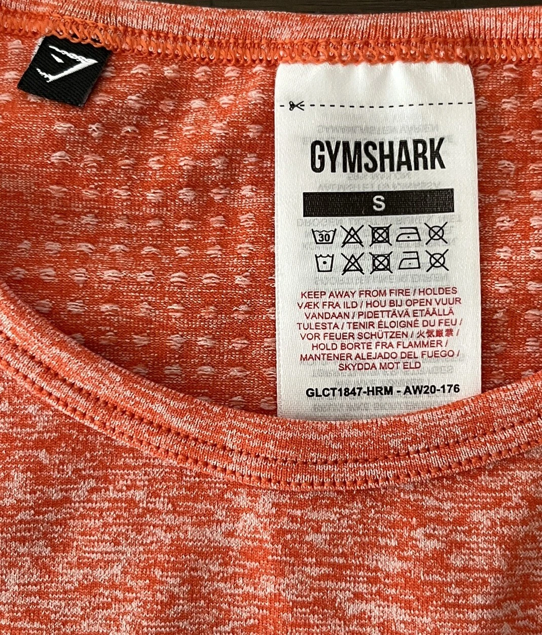gymshark vital seamless long sleeve crop shirt