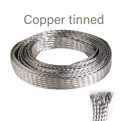 Pure Copper/Tinned Copper Metal Shielding Braided Sleeving Cable Wire Sleeving