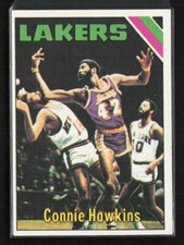 1975-76 Topps #195 Connie Hawkins Los Angeles Lakers NM