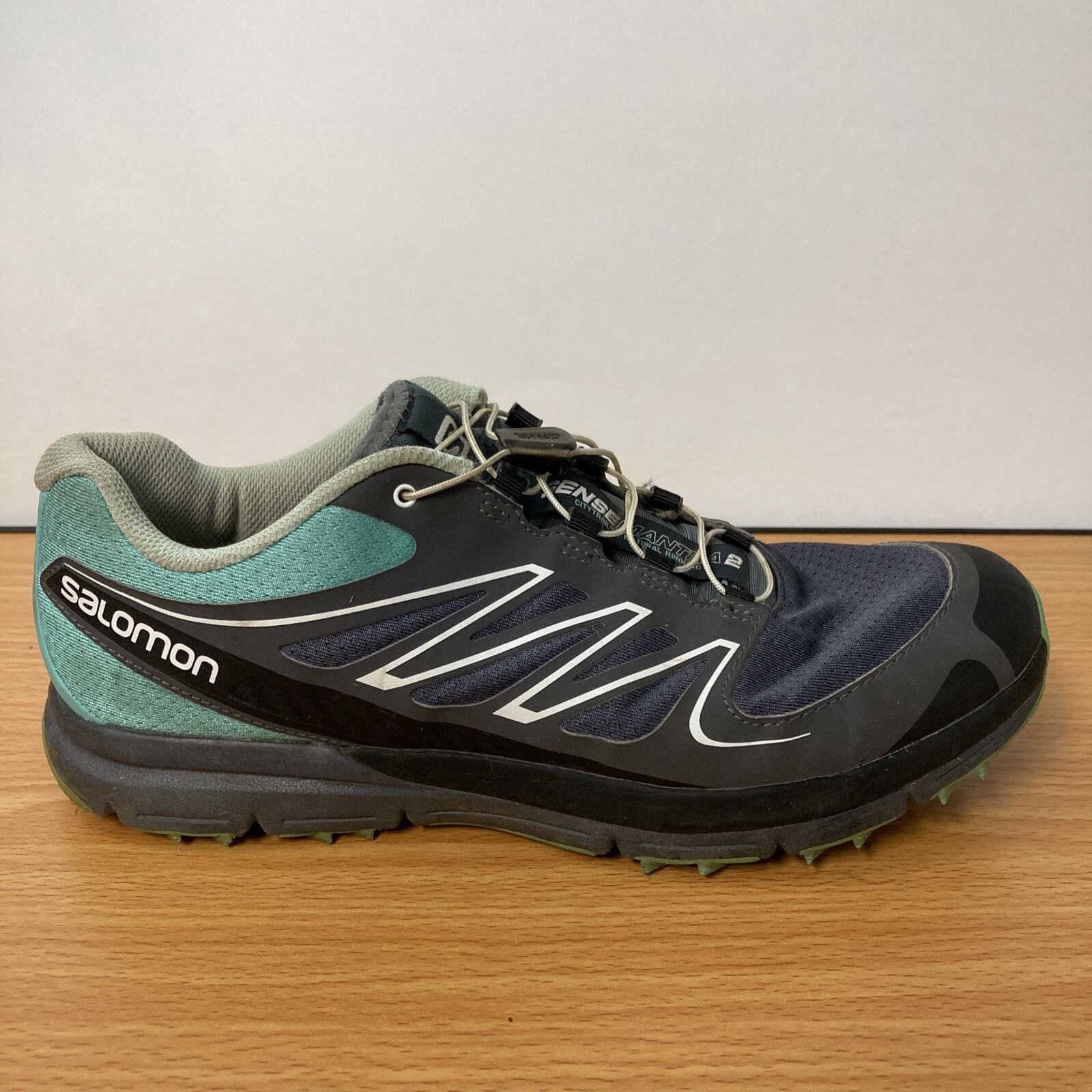 Salomon Scarpe da trail running da donna 9 5 M Sense Mantra 2 grigie come nuove verdi città