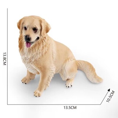 Golden Retriever Dog Animal Toy PVC Action Figure Kids Doll Party
