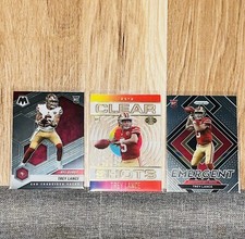 Trey Lance 2021 RC 3 Card Lot-Mosaic Debut-Clear Shots-Emergent-Cowboys Rookie🏈