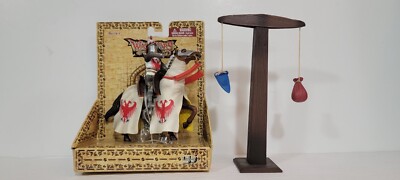 EPIXX BBI Mounted Knight on Horse with Mace 21461 NIB & Tournament Jousting Pole