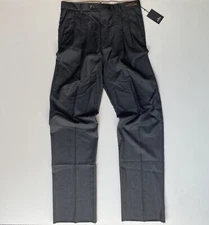 NWT Vitale Barbaris Canonico Victor Pants Riviera Sz 34 Grey 100% Wool 34x36