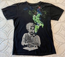 Albert Einstein Smoking  Colorful Psychedelic...