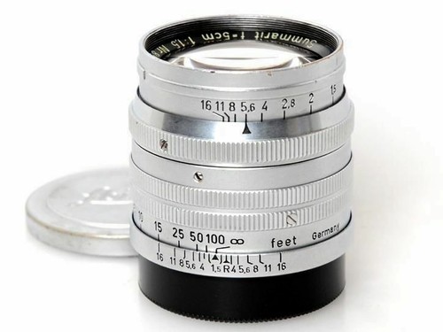 Leica Summarit 5cm F1.5 Standard Primo Obiettivo Argento L39 Leitz Da Japan F/S - 第 1/3 張圖片