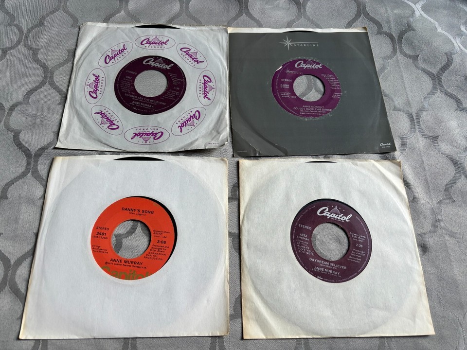 Anne Murray Lot 12 7" vinyl record singles Danny's Song All I Can Do
