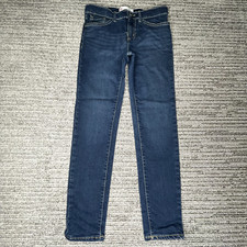 Levis Size 10 Reg Girls High Rise 710 Super Skinny Blue Denim
