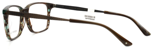 PERRY ELLIS PE379 1 Brown Horn Mens Rectangle Full Rim Eyeglasses 53-16-145 B:38 - Picture 10 of 15