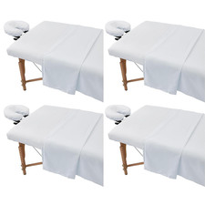 4 Sets Extra Thick Massage Table Sheets Sets Soft Premium Microfiber 3 Piece
