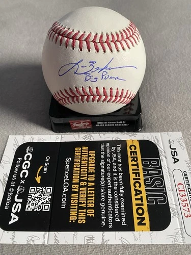 HOUSTON ASTROS- LANCE BERKMAN AUTOGRAPH OFFICIAL MLB BASEBALL BIG PUMA JSA COA