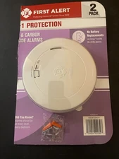 1 First Alert 10 Yr Battery Combo Carbon Monoxide Smoke New