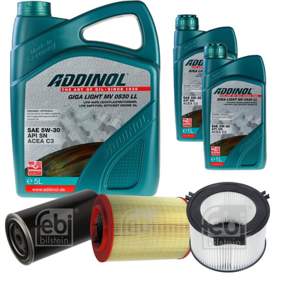 FEBI Inspektionspaket 7L ADDINOL GIGA LIGHT MV 0530 LL für VW Transporter IV