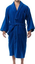 Alpine Swiss Pure Cotton Mens Terry Cloth Bathrobe Super Absorbent Spa Robe