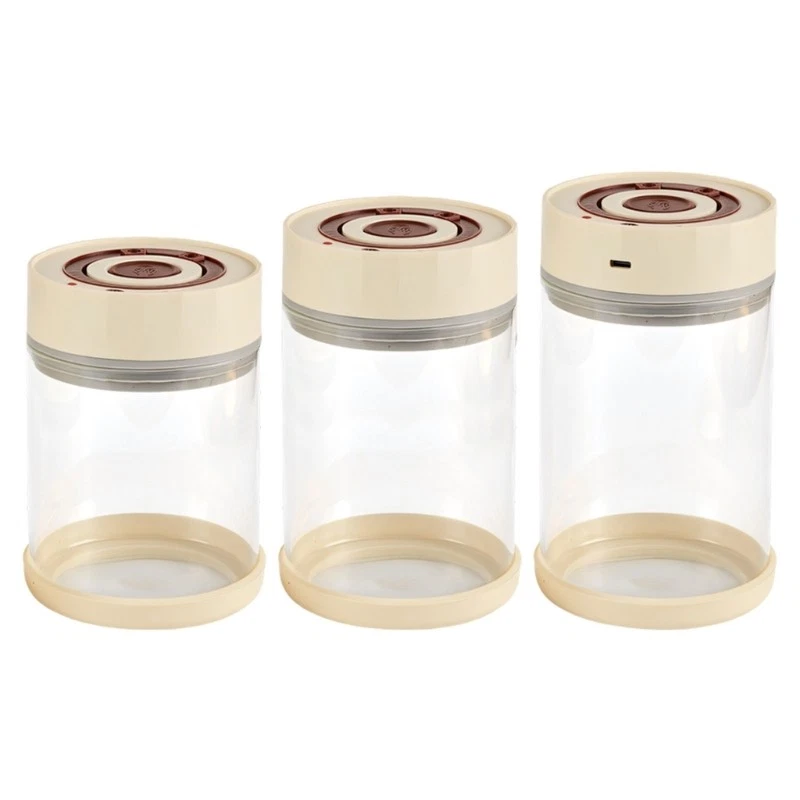 Improved Vacuum Storage Jar With Clear Bottle Maintains Coffee Spices And Dry