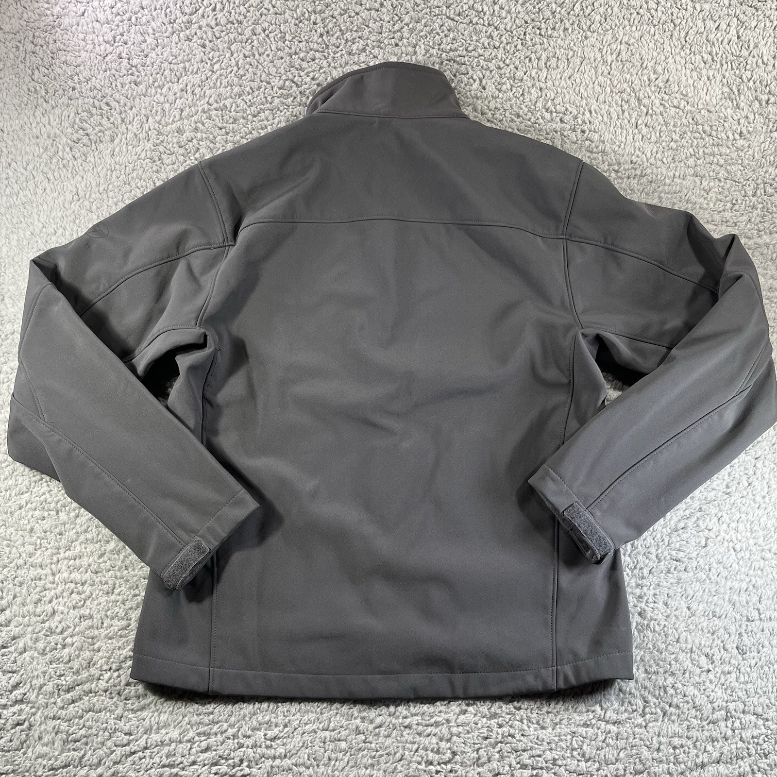 T TECH TUMI SOFTSHELL JACKET FULL ZIP GRAY MENS M… - image 12