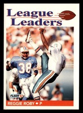 Reggie Roby 1992 Fleer League Leaders #470 Miami Dolphins *216