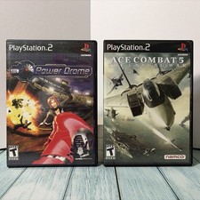 Ace Combat 5: The Unsung War & Power Drome Bundle - PlayStation 2 - T&W Clean