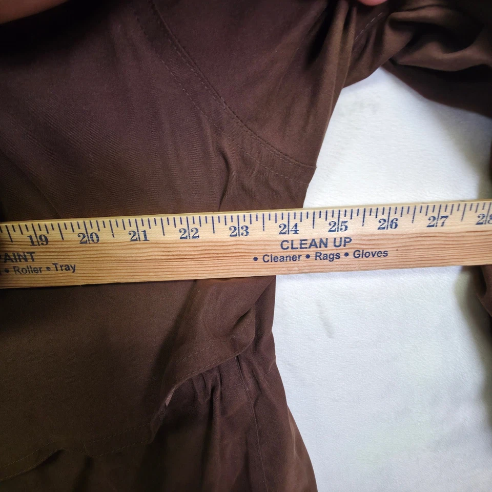 Gabardina Jacqueline Ferrar Mujer M Marrón Ecuestre Y2K Chaqueta De Colección Punk Foto 4 de 4