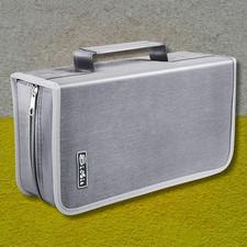 DVD Case, 128 Capacity CD/DVD Case Wallet Binder Storage Holder Booklet for Car