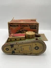 VINTAGE Marx 10 Inch Tin wind-up TANK W/POP UP SOLDIER and original box