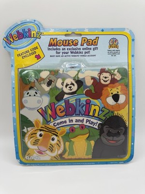 Webkinz Mouse Pad Feature Code Enclosed Panda Monkey Hippo Tiger Frog Sealed