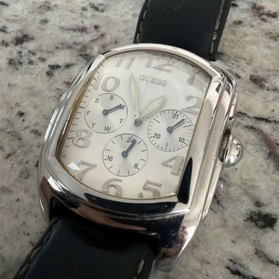 GUESS Steel G85660G Men's Quartz Multifunction Watch Day Date 24Hr 39mm