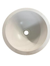 Remolque/cámper/hogar American Stone Cast ASC-1212-2-Bone 11,5" fregadero redondo