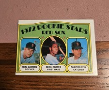 1972 Topps #79 Carlton Fisk /C.Cooper Rookie Card Boston Red Sox EX
