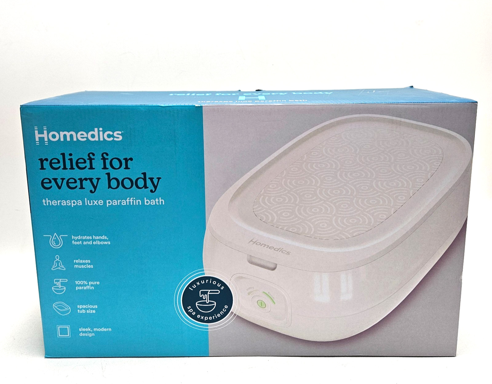 Homedics Wax Spa Bath with 3lb Paraffin for Hand Foot Theras