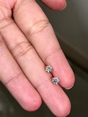 Neue vergoldete kleine Ohrstecker für Damen - Alltagskleidung, schlicht & elegant 