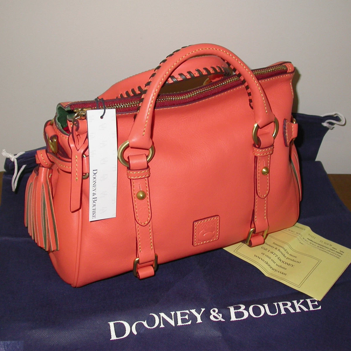 Dooney & Bourke Florentine Vachetta Leather Small Satchel - QVC.com