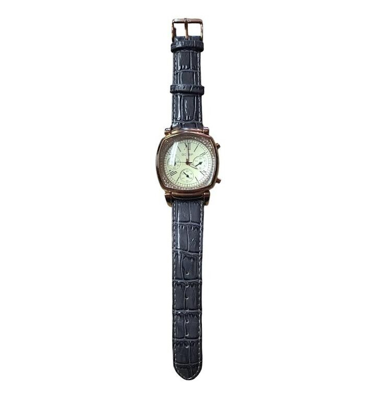 Gossip Womens Multifunction Watch Gray Leather Ba… - image 1