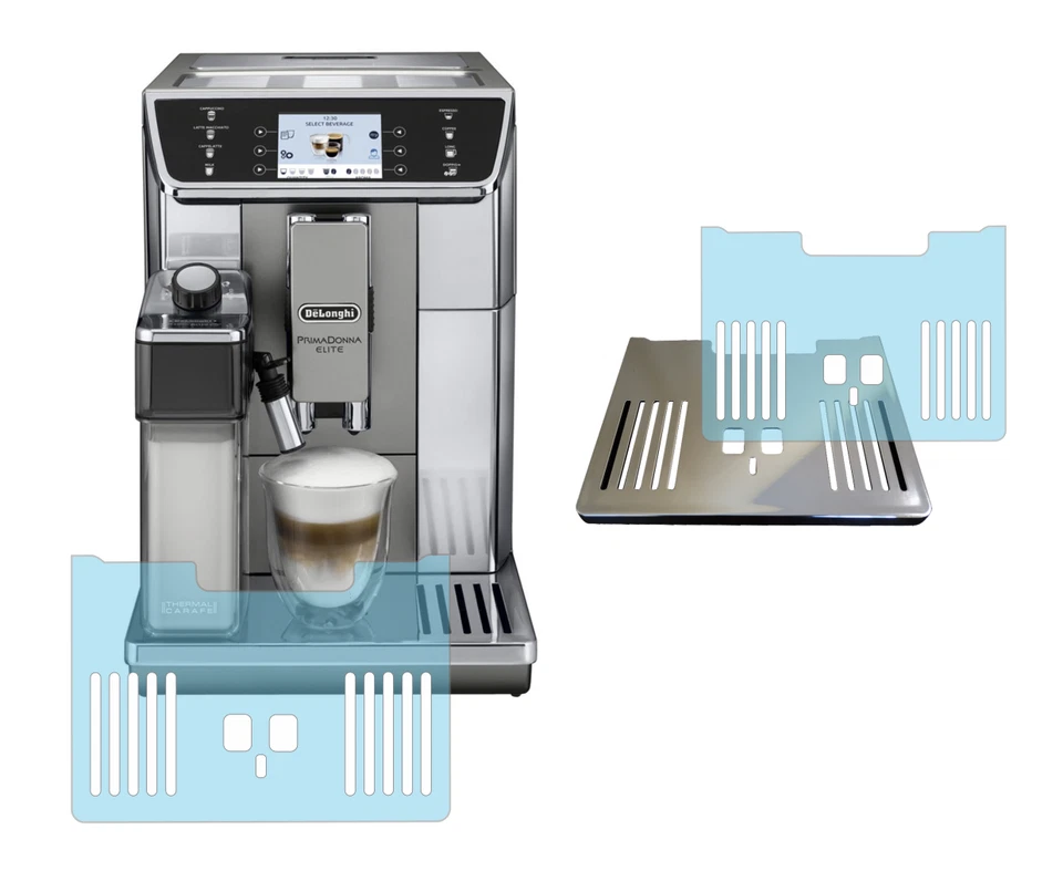 Schutzfolie für DeLonghi PrimaDonna Ecam Tassenablage De Longhi 650.55 & 656.55