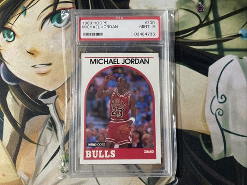 1989 PANINI Hoops BASKETBALL  Michael Jordan Chicago Bulls  PSA 9 MINT