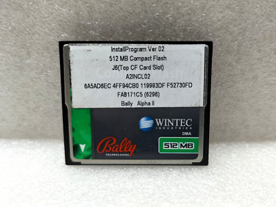 BALLY / WINTEC W8CF512M1TA-H21TE-001-BLY COMPACT FLASH 512MB - LOT OF 7 PCS.
