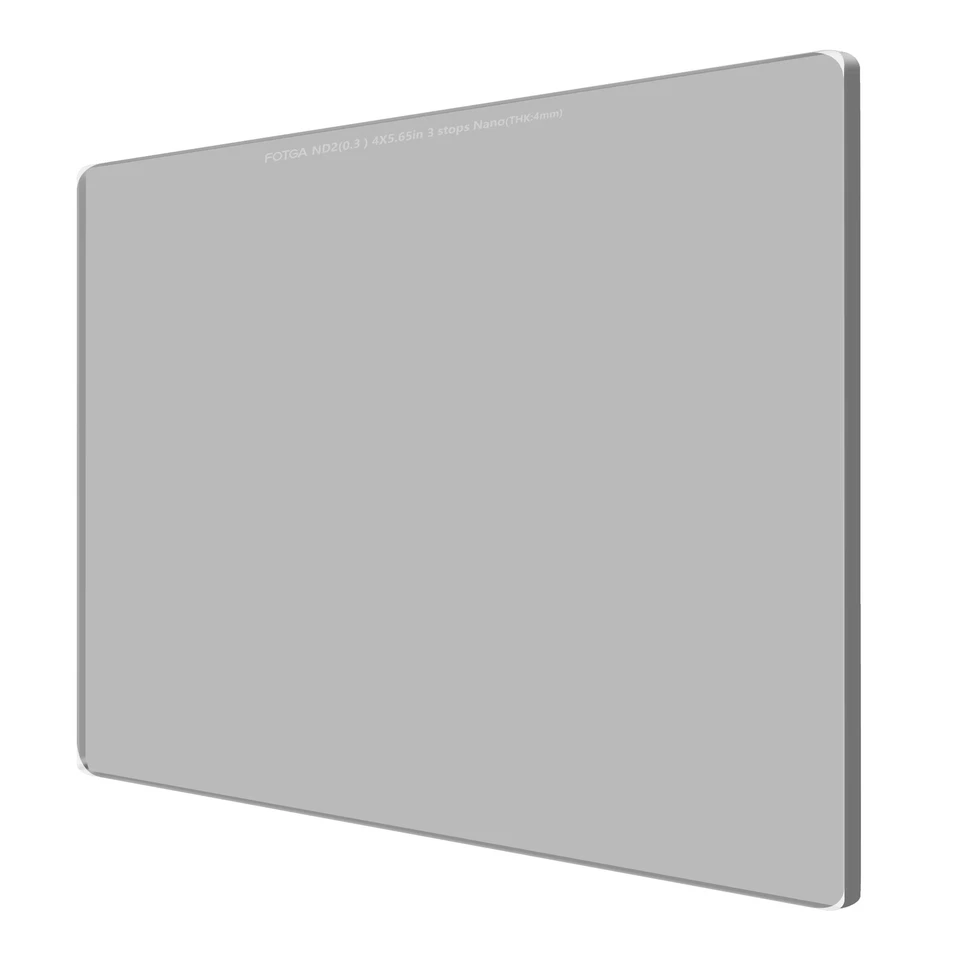 FOTGA 4X5.65"ND0.3 (1-stop) Square Neutral Density ND Filter Glass for Matte Box - Image 2 of 4