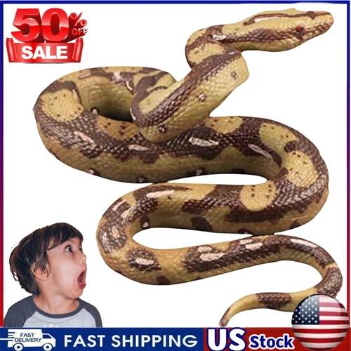 Fake Realistic Snake Lifelike Scary Rubber Toy Prank Party Joke Easter Gift New - Picture 1 of 12