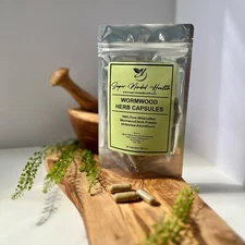 Wormwood Powder Capsules | Wildcrafted | Artemisia Absinthium | 500mg