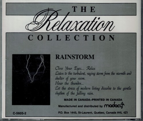 THE RELAXATION COLLECTION - RAINSTORM - VOL.2 - MINT CD - Foto 2 di 2