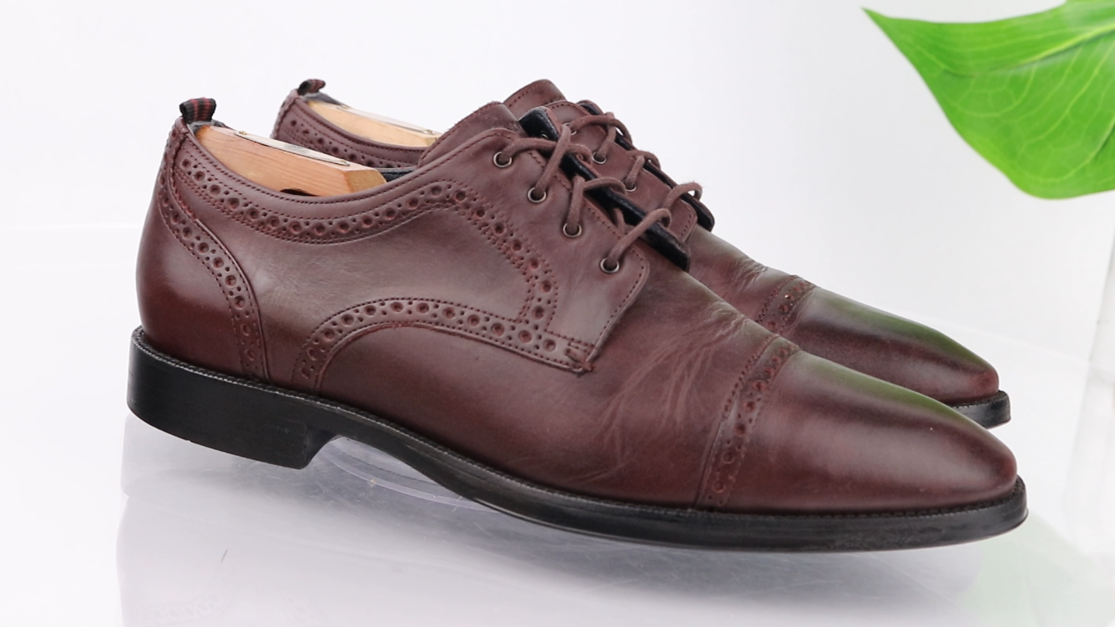 SAOLA Scarpe eleganti Cole Haan da uomo Jefferson Grand 2.0 Oxford taglia 9 5 M pelle bordeaux