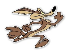 Wile E Coyote Running Decal / Sticker Die cut