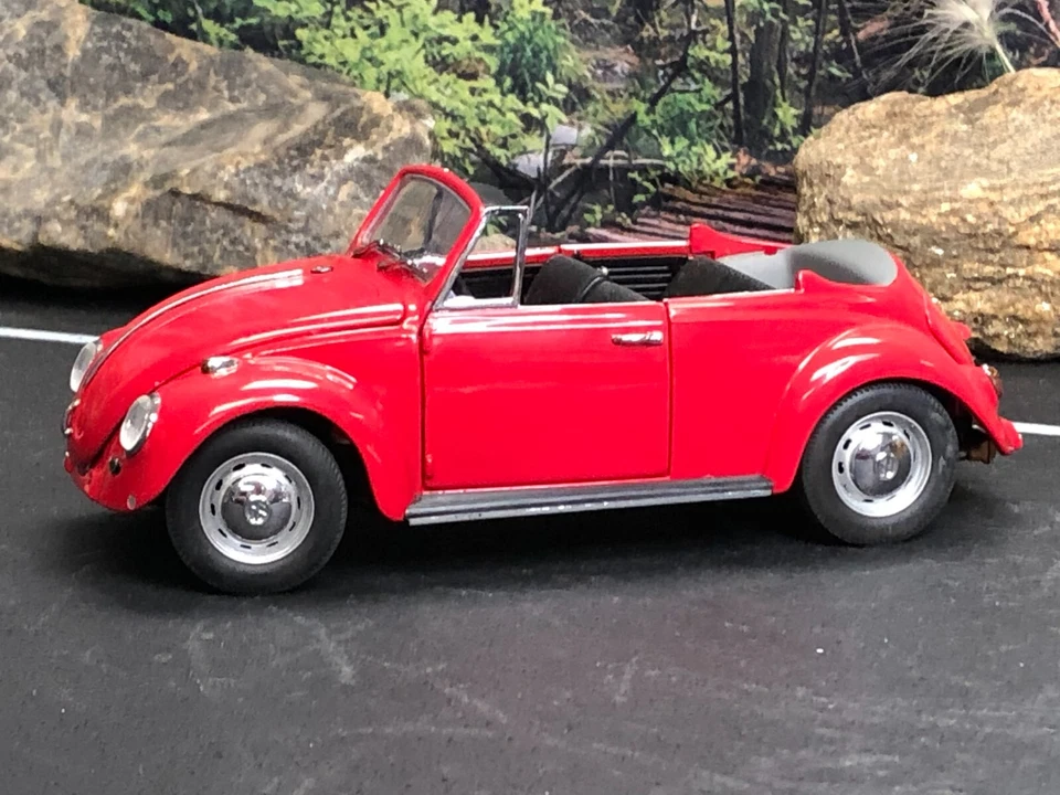Imperfecto 1:24 Diecast Franklin Como Nuevo Rojo 1967 Volkswagen Cabriolet Sin Caja COMO ESTÁ Foto 4 de 4