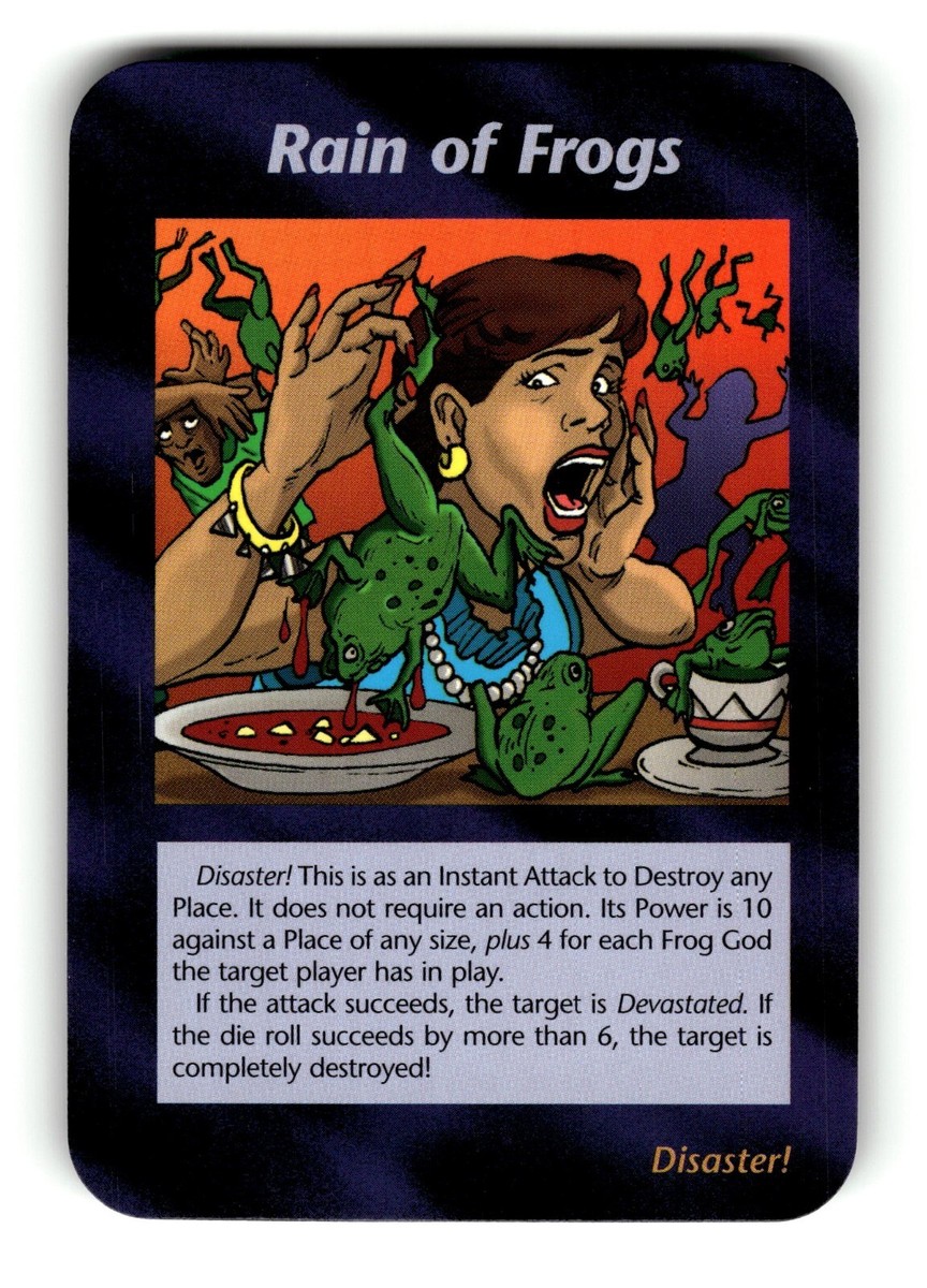Rain of Frogs Card Unlimited INWO Illuminati New World Order Game