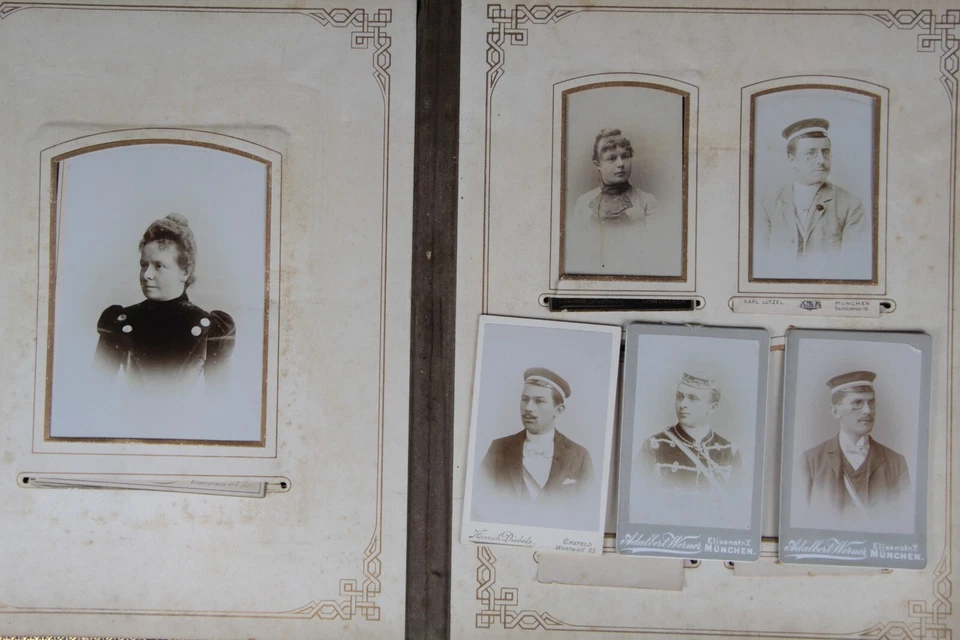 Umfangreiches Fotoalbum Studentika Aenania München Hercynia 76 Fotos Portraits - Bild 3 von 4