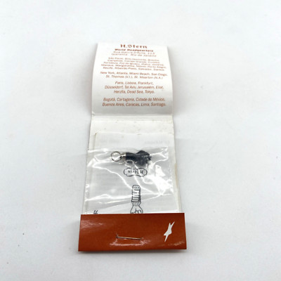 Small H Stern Black Figa African Good Luck Charm Pendant Fist NEW Never Opened
