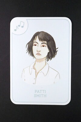 1 x kleine Karte von Patti Smith - USA Sängerin - Mutter der Punkmusik - WWa