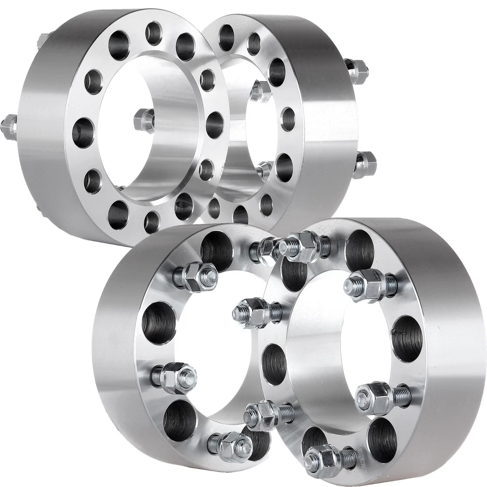 4Pcs 2" 6x5.5 Wheel Spacers 12x1.5 For Toyota 4Runner 1989-2022 & Tacoma 2016-23 Foto 3 de 4