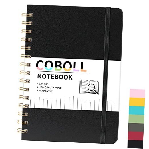 Notebook/Journal - Notebooks with Hardcover and Premium Thick Ruled Black-image