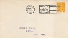 642 10c James Monroe single serviced & typed address to Worden [96500] 
